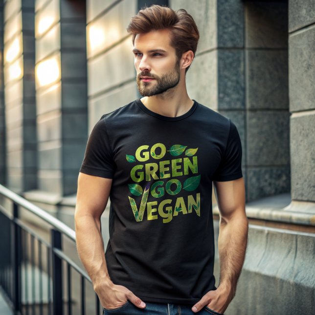 Vá Verde Vá Vegan T-Shirt (Criador carregado)