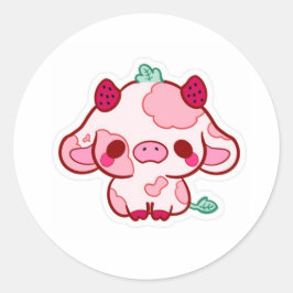 vaca adesivo fofa
