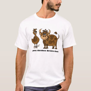 Vaca de Brown da galinha de Brown - t-shirt
