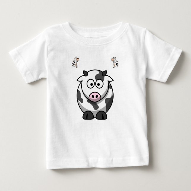 Vaca de Camiseta Bebê (Frente)