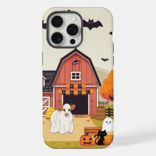 Vaca de Halloween fofa e fazenda