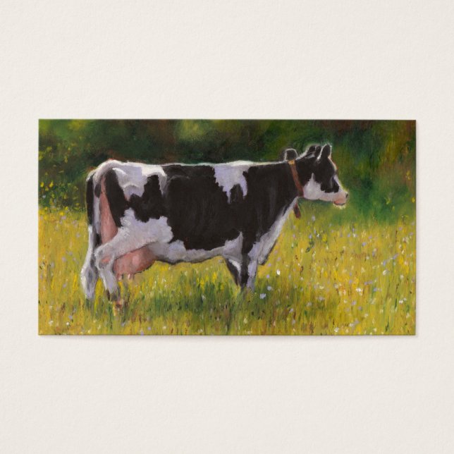 Vaca de Holstein Dairy: Pintura de Pastel de Petró (Frente)