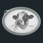 Vaca de leiteria feliz personalizada do frisão de<br><div class="desc">Uma fivela de cinto super para algum fazendeiro para fora lá! Você produz Holstein - então esta é a curvatura para você! Vestir-la ao leilão seguinte para estar para fora do rebanho. Personalize-o com suas iniciais demasiado!

Um presente ideal para o dia dos pais demasiado!</div>