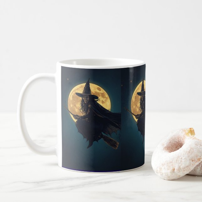 Vaca do Halloween - Presente de Xícara de Café (Com Donut)