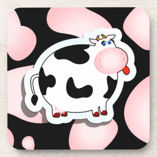 Vaca dos desenhos animados, porta copos