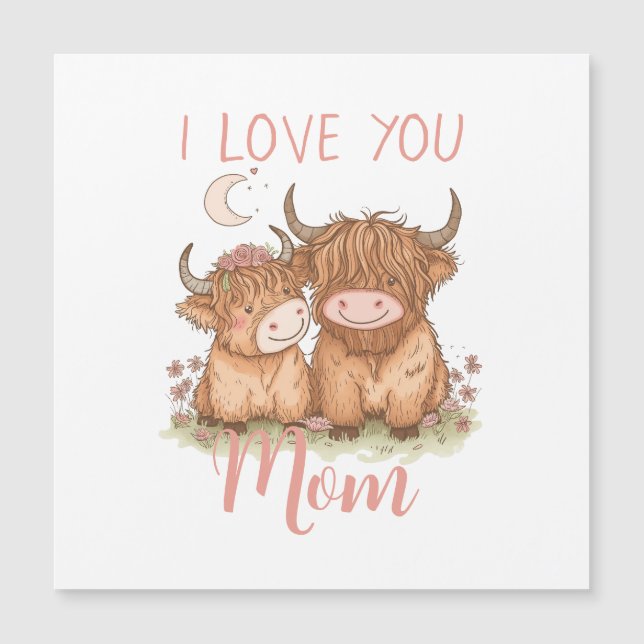 Vaca e mãe, eu te amo Dia de as mães (Frente)