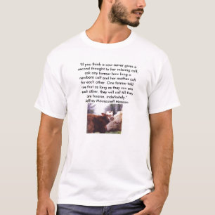 vaca e vitela da camisa do vegan - personalizadas