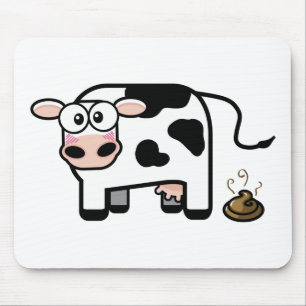 Vaca engraçada Mousepad de Pooping