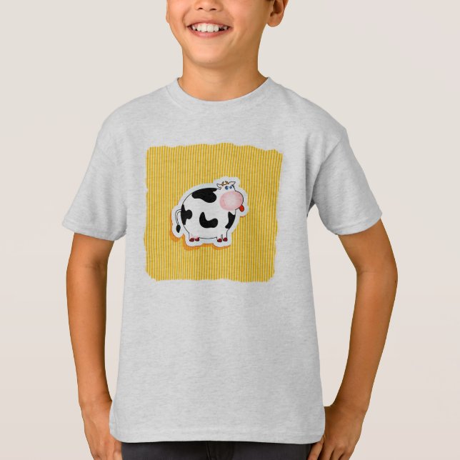 Vaca engraçada, t-shirt (Frente)