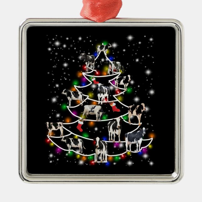 Vaca | Engraçados ornamentos de árvores de Natal (Frente)