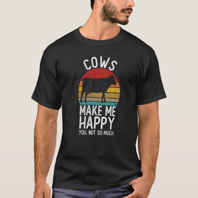 Vaca Me Faz Feliz Não Tanta Camisa Vaca Prem (Frente)