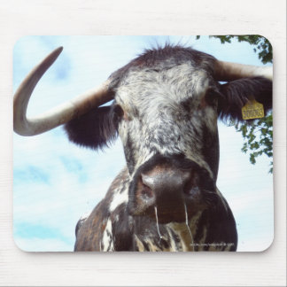 Vaca Mousepad do gado de Longhorn do inglês