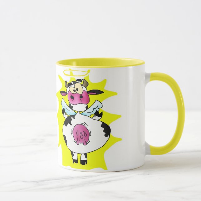 VACA SANTAMENTE! Caneca do halo (Direita)