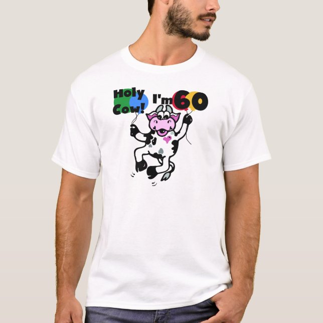 Vaca santamente eu sou 60 camisetas e presentes (Frente)