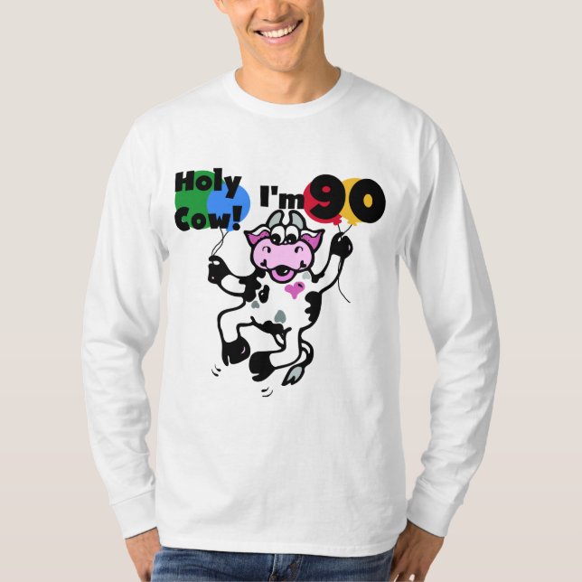 Vaca santamente eu sou 90 camisetas e presentes (Frente)