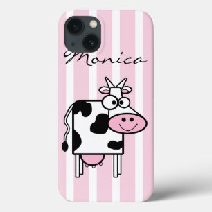 Vaca Sorridente Impressão Animal Girly Monogramada