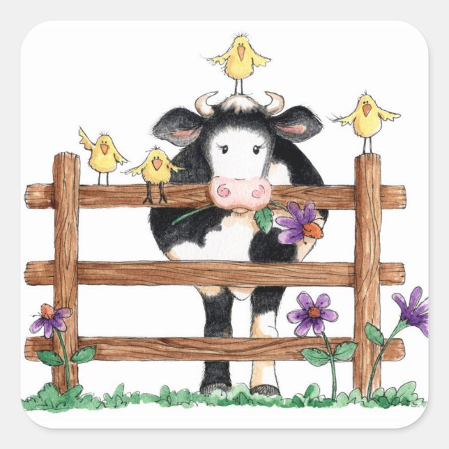 Vaca vedada - Autocolantes (Frente)