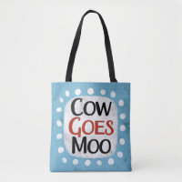Vaca vira Saco de Tote Moo