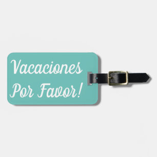 Vacaciones Por Favor Etiqueta De Bagagem