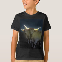Vacas Do Planalto Brilhando No Escuro, Camiseta In