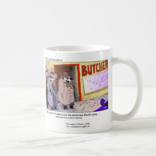 Vacas Engraçadas: Máfia Bovina Caneca de Café Al C
