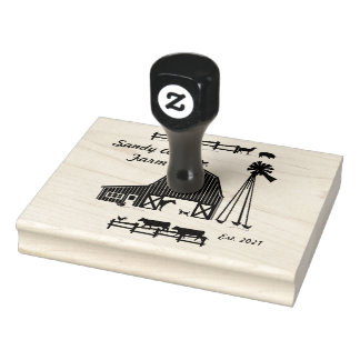 vacas fazendas Carneiros Carimbo de Arte da Madeir