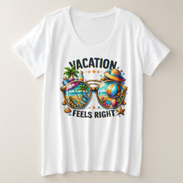 Vacation Feels Right Plus Size T-Shirt USA