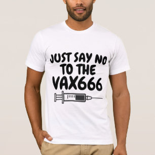 VACINA DIZ NÃO VAX OS T-SHIRTS