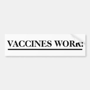 Vacinas Funcionam! Adesivo de para-choque