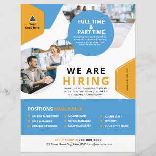 vaga de emprego / Estamos contratando Flyer