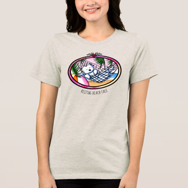 Vaga Westie KiniArt T-Shirt (Frente)