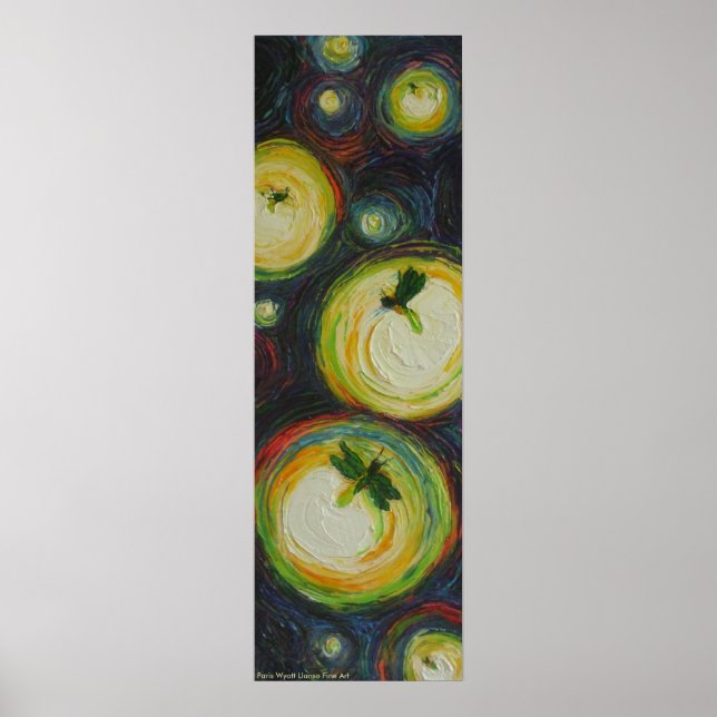 Vagalumes no Poster de Belas Artes Noturnas (Frente)