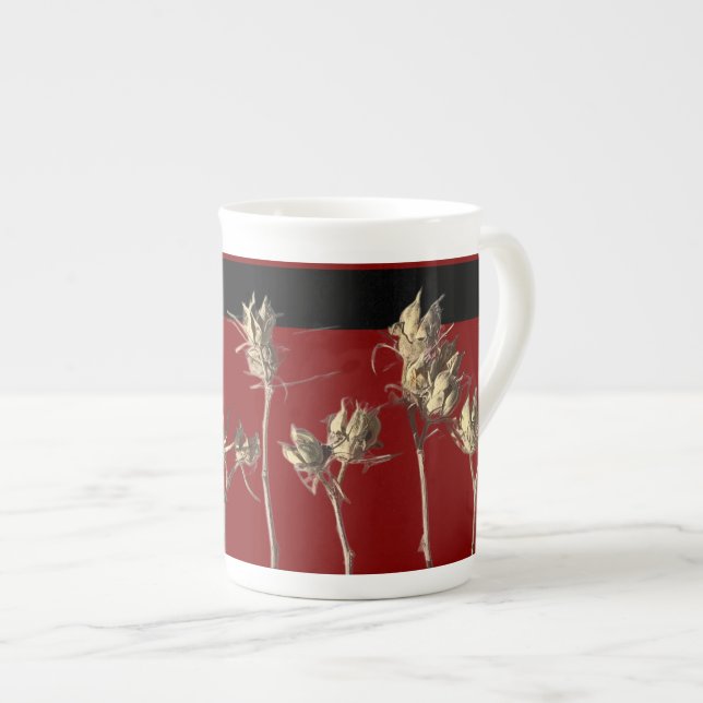 Vagens de Sementes em uma Caneca de Porcelana (Frente Esquerda)