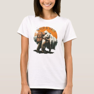 Vague Selvagem, Percorra Livre – Camiseta de Urso