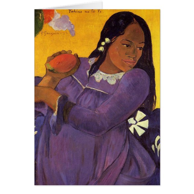 "Vahine nenhum cartão de Te Vi" - Paul Gauguin (Frente)