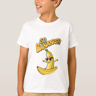 Vai Bananas! T-Shirt das Crianças de Banana