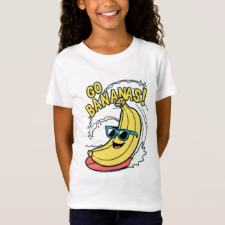 Vai Bananas! T-Shirt das Crianças de Banana