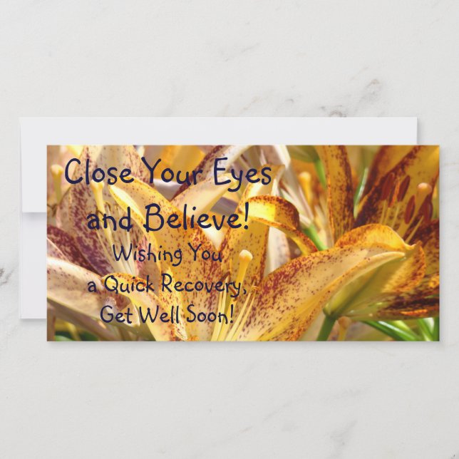 Vai Bem Em Breve! Desejando a você uma recuperação (Frente)