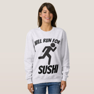 VAI CORRER PARA SUSHI, T-shirts Engraçadas