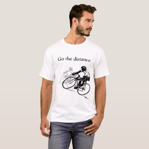 Vai o t-shirt do ciclismo da distância