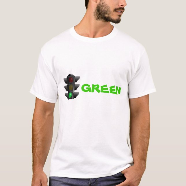Vai o t-shirt verde de Enviironmental (Frente)