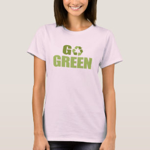 Vai o t-shirt verde/t-shirt do Dia da Terra