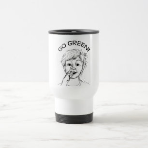 Vai o verde! Caneca de viagem