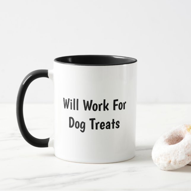 Vai Trabalhar Por Guloseimas Para Cachorro Caneca  (Com Donut)