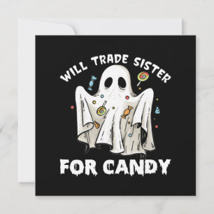vai trocar irmã por doces fantasma fofo de hallowe