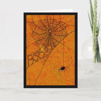 Vaia da aranha no cartão da Web
