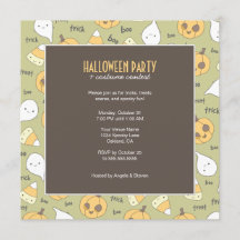 Vaia do deleite do truque! convites de festas de |