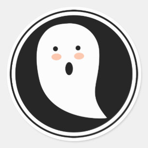 Vaia! Etiqueta do fantasma do Dia das Bruxas