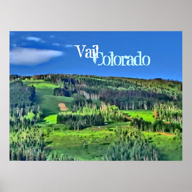 Vail Colorado impressão (Frente)