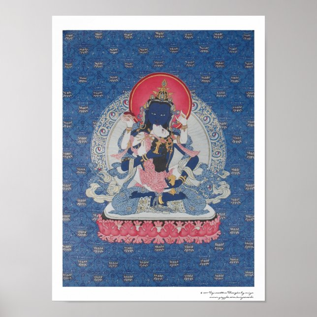 Vajrasattva e Consort Poster (Frente)